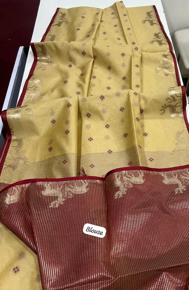 LV207CN191026-3 ELISHA HIRAN – Premium Khadi Raw Silk Saree 13