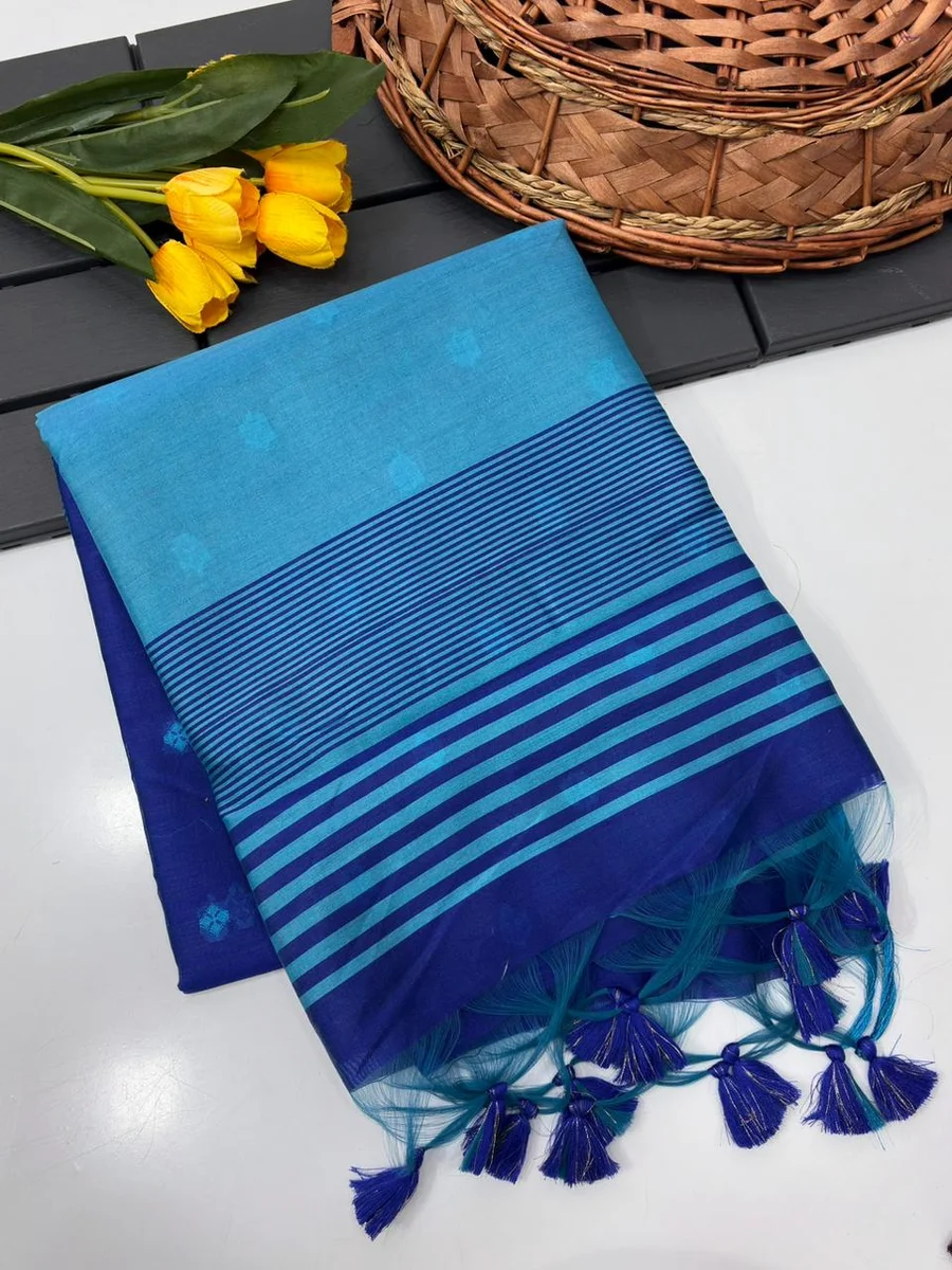 Premium Khadi Raw Silk Saree by www.Laavsee.Com