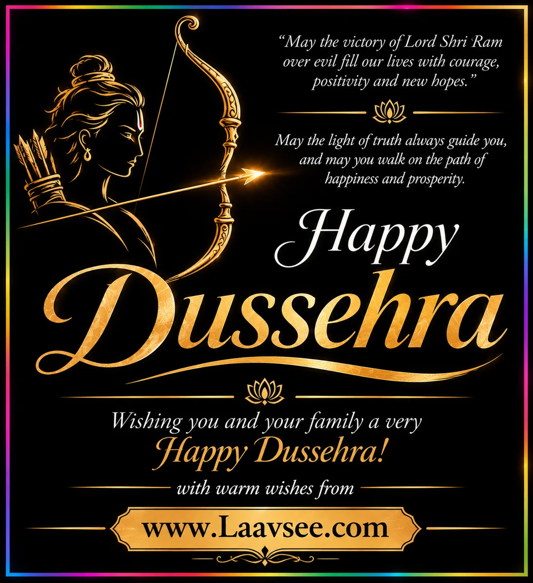 Happy Dussehra by Laavsee.Com