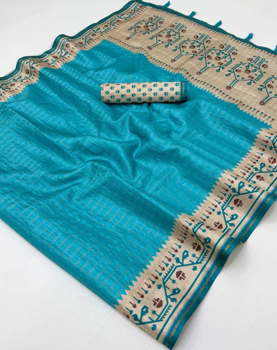 Charvi Tusser – Soft Tussar saree by www.Laavsee.com