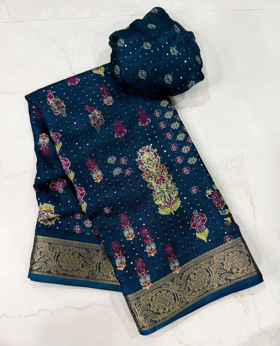 LV7075CN241026-5 Marsh Mellow Silk Saree 7