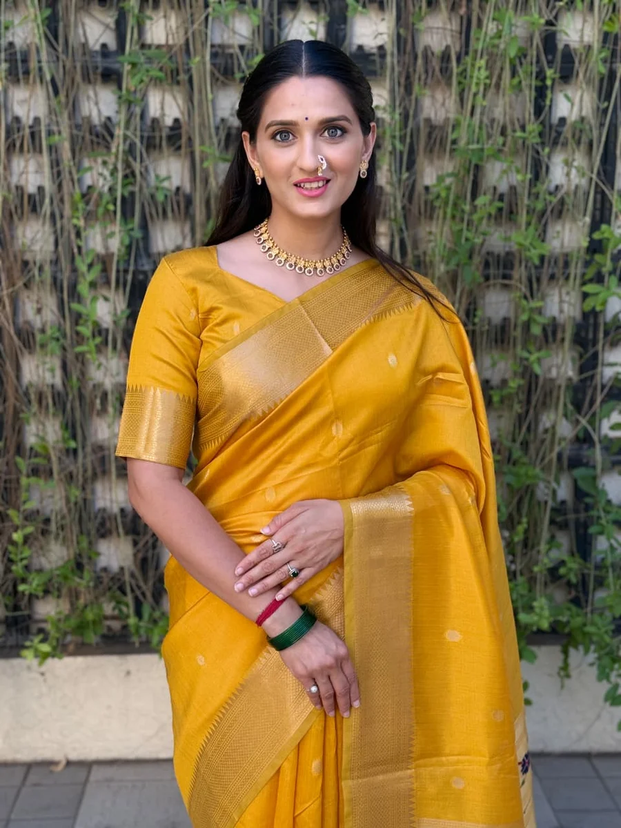 PICHWAI PAITHANI – Soft Paithani Raw Silk Saree by www.Laavsee.com