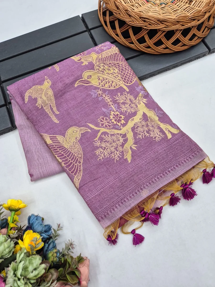 LV202CN171026-4 MUGA COTTON SPARROW – Premium soft Muga cotton saree 7