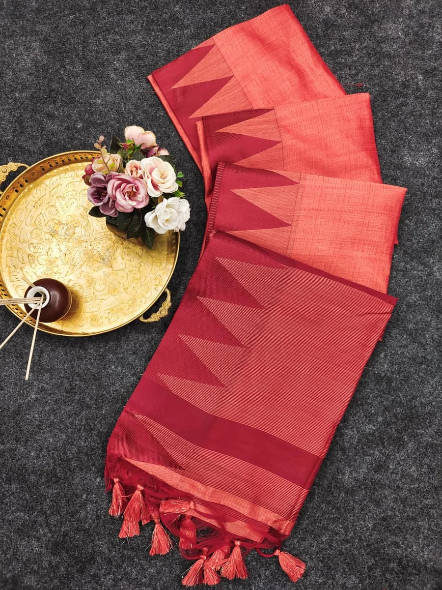 LV202CN14926-2  Soft Khadi Raw Silk Saree 12