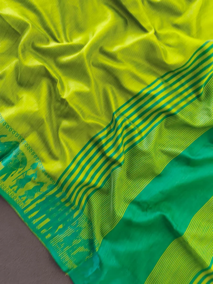 Premium Khadi Raw Silk Saree by www.Laavsee.Com