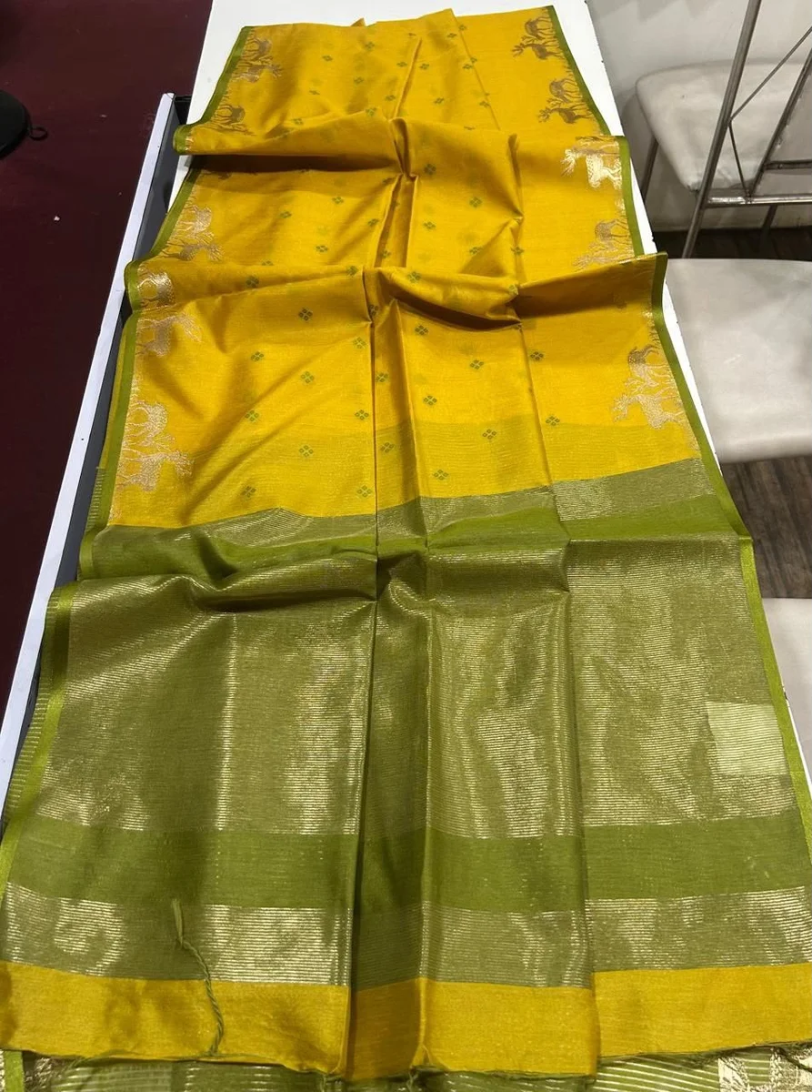 LV207CN191026-3 ELISHA HIRAN – Premium Khadi Raw Silk Saree 12