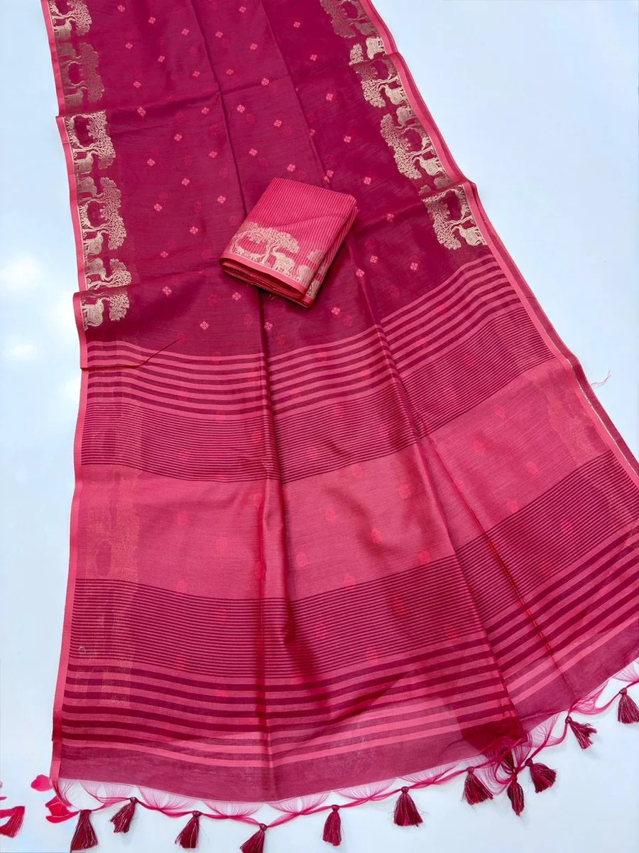 Premium Khadi Raw Silk Saree by www.Laavsee.Com