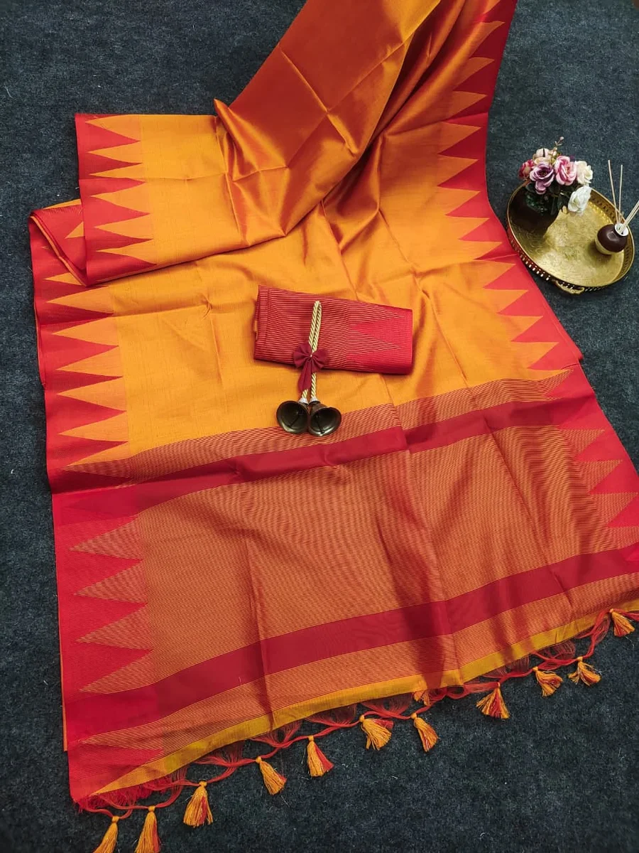 LV202CN14926-2  Soft Khadi Raw Silk Saree 7
