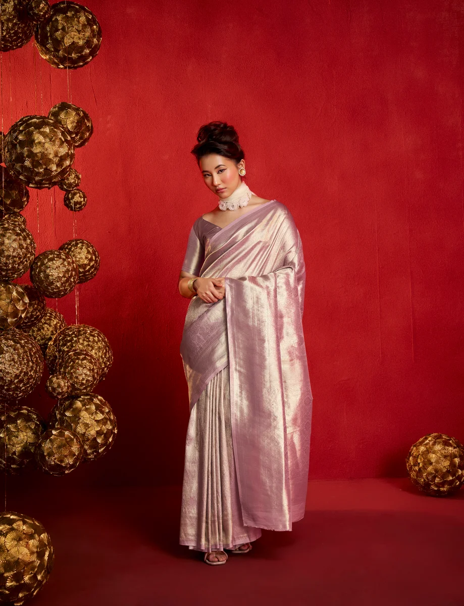 LV248CN211026-2 Kanjeepuram Tissue Weaving Silk Saree 3