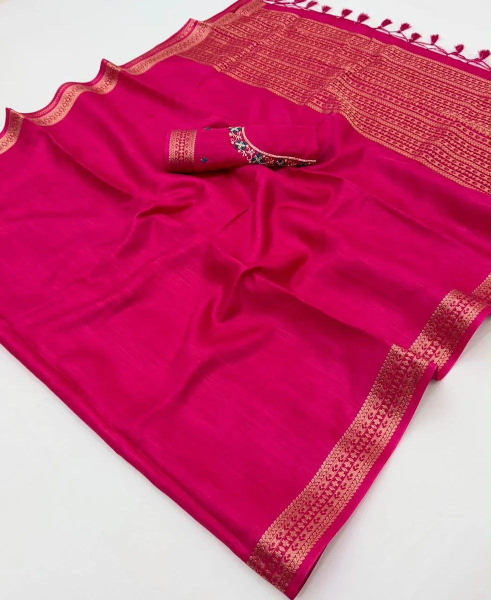 Gurbani Handwork (Series 01–06) – Tussar Silk Handloom Weaving Saree + Handwork blouse | Occasion: Party, Festive