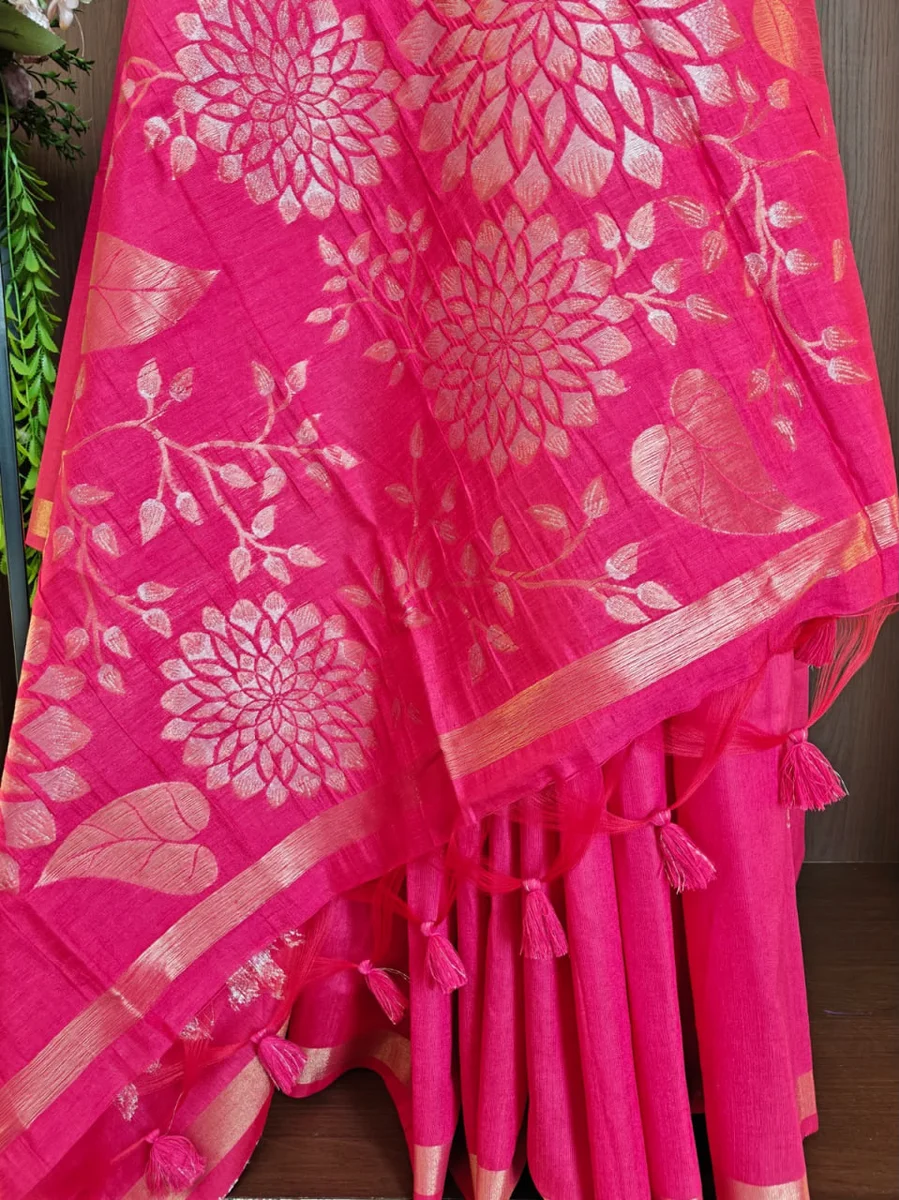 LV202CN29926-2  Premium Soft Khadi Raw Silk saree 9