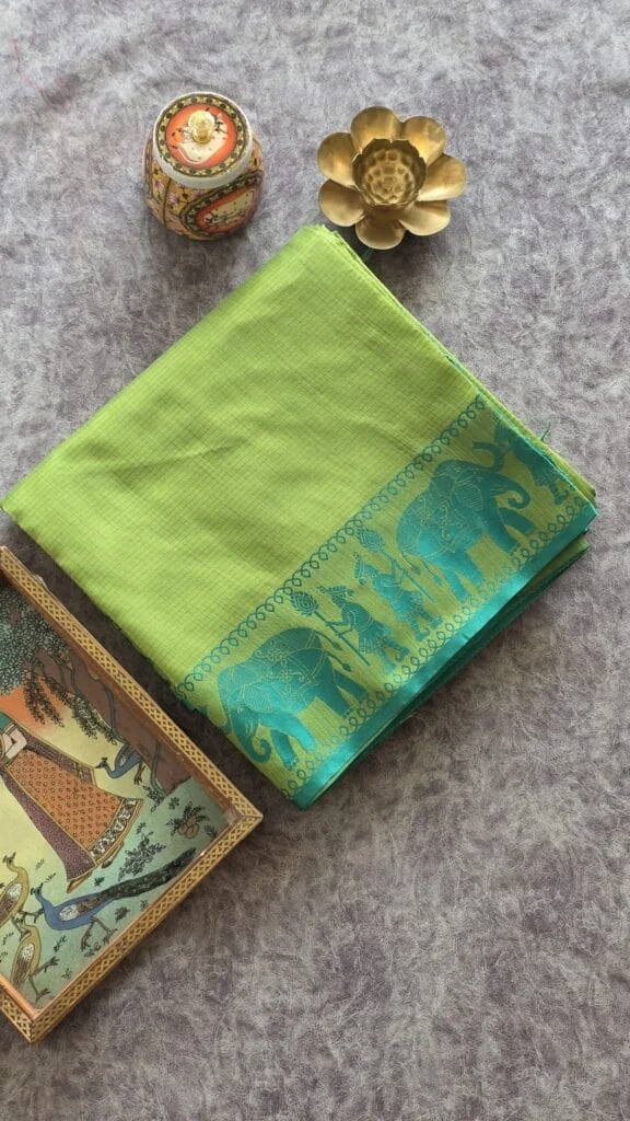 Premium Khadi Raw Silk Saree by www.Laavsee.Com