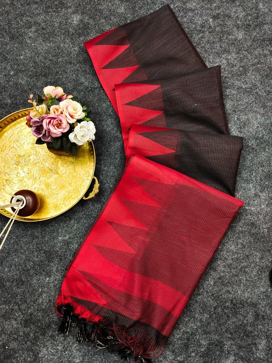 LV202CN14926-2  Soft Khadi Raw Silk Saree 14
