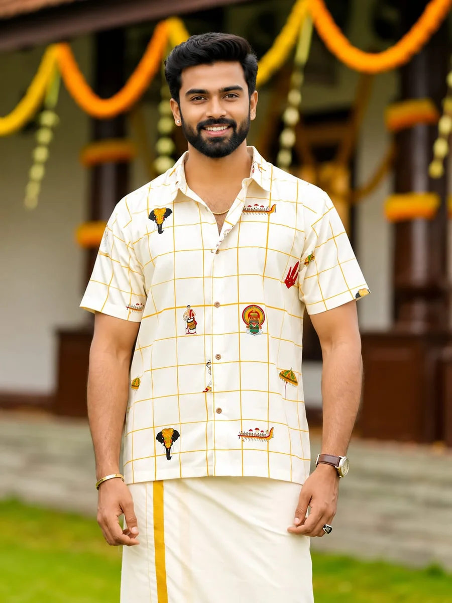 Special Men's Shirts and Dhothi