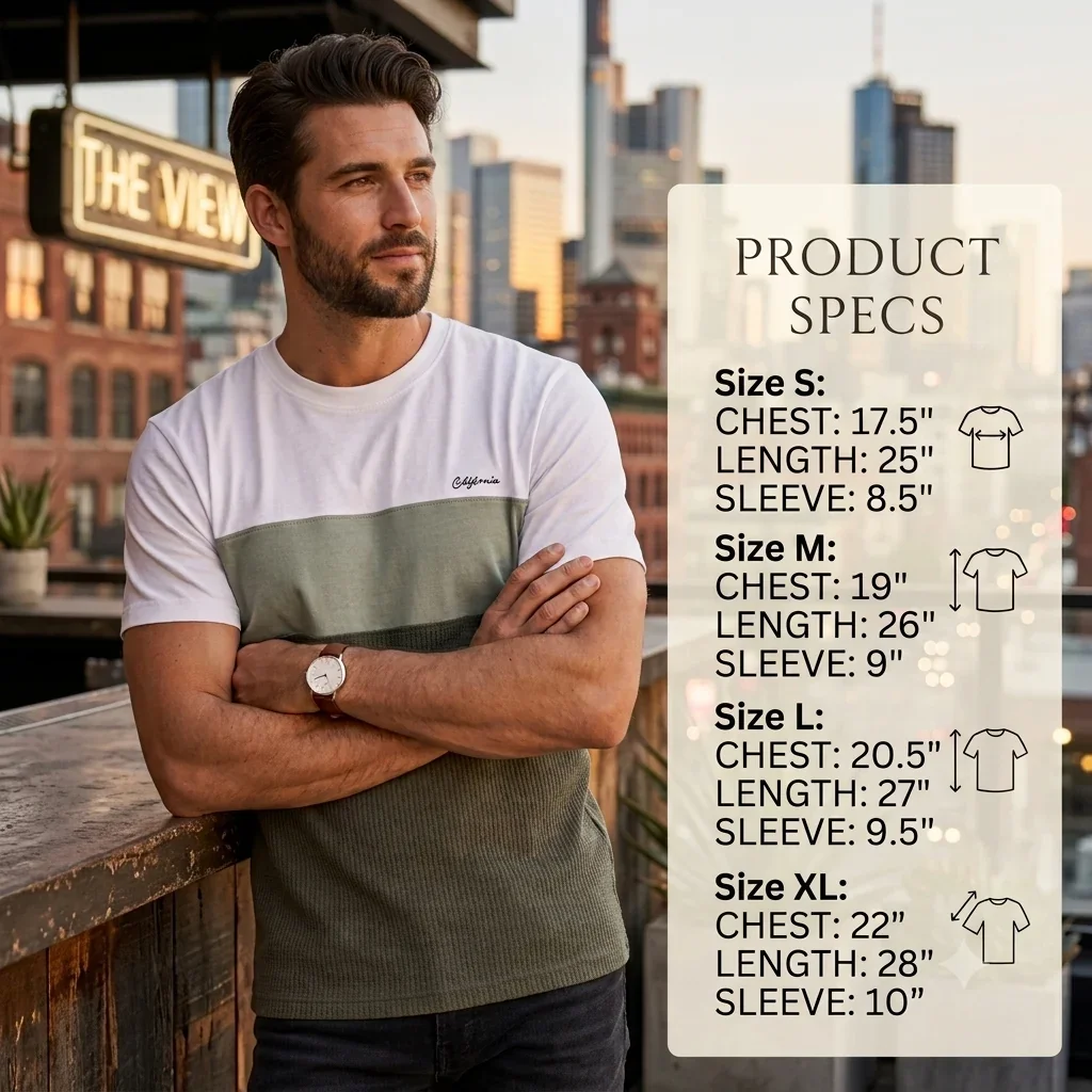 Mens TEE - Tri-Panel Tee