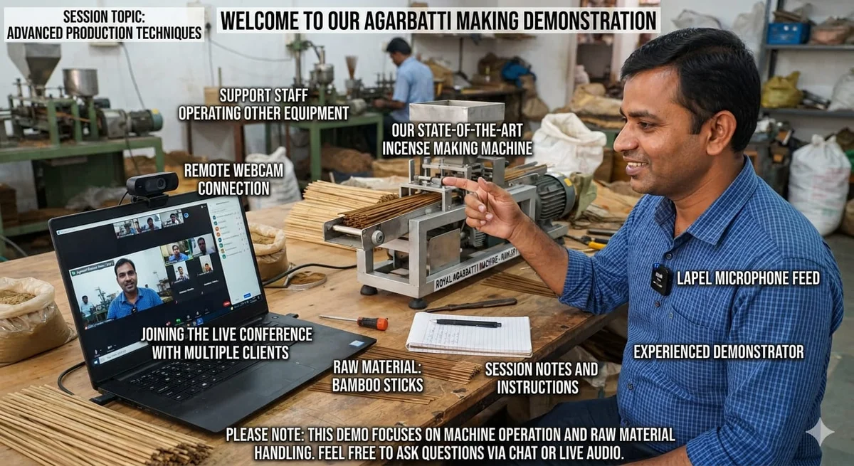 AUTO Agarbatti Machine - Online Work Training Program