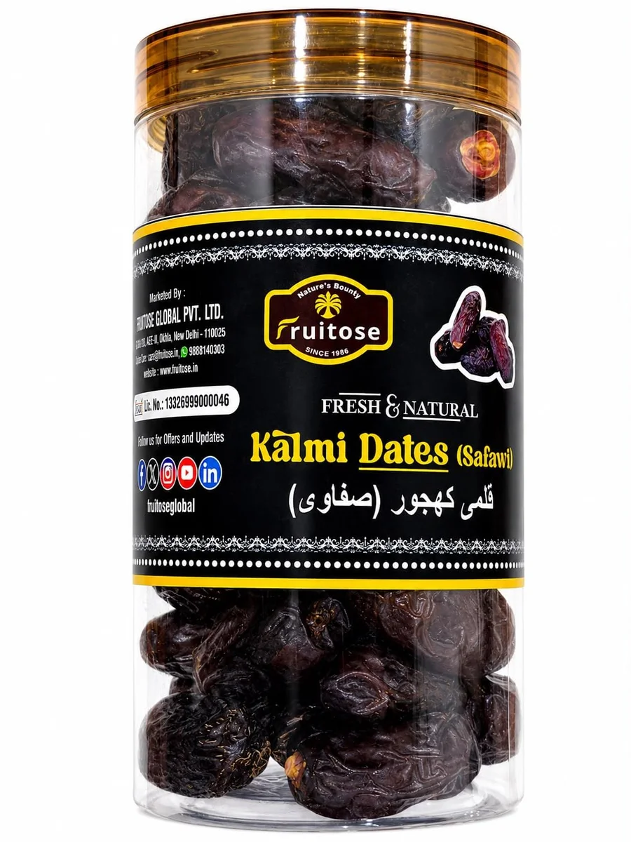 Premium Kalmi Dates (Safawi) | Large Soft & Naturally Sweet Khajoor