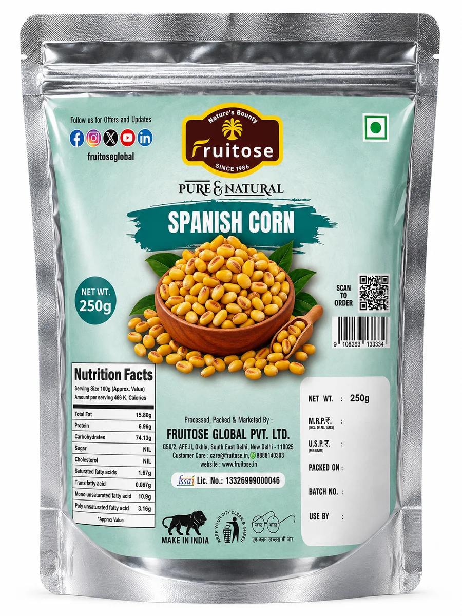 Spanish Corn – Crunchy Roasted Corn Snack | Crispy & Delicious | 250g
