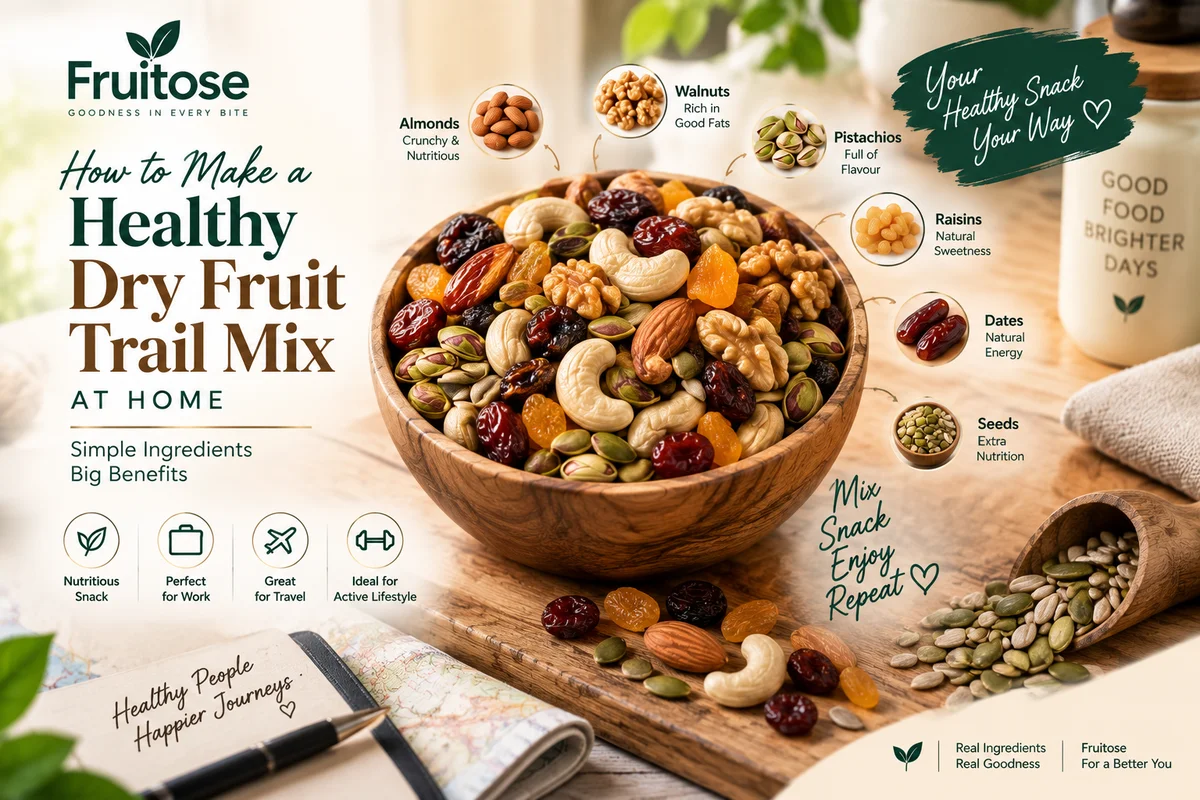How to Make a Healthy Dry Fruit Trail Mix at Home