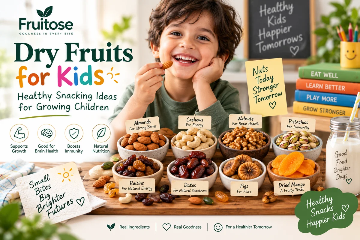 Dry Fruits for Kids: Healthy Snacking Ideas for Growing Children