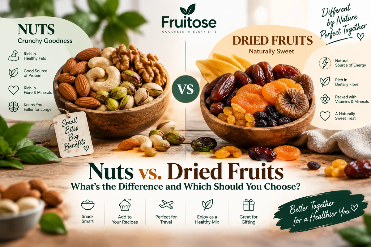 Nuts vs. Dried Fruits: What’s the Difference and Which Should You Choose?