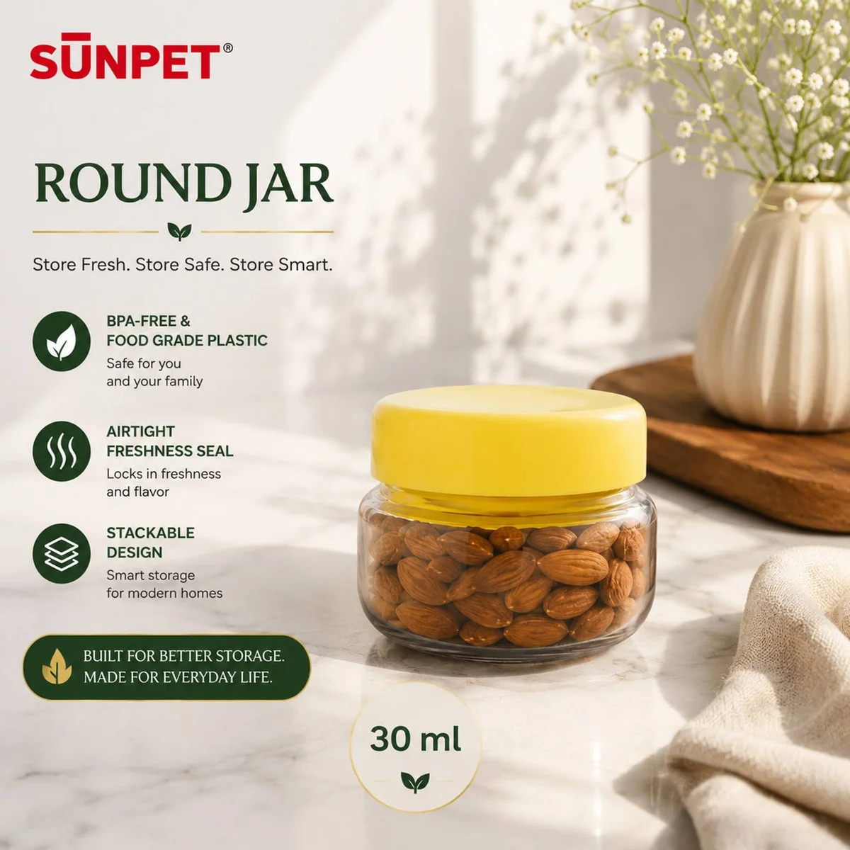 SUNPET CONTAINER 30 ML ( per dozen )