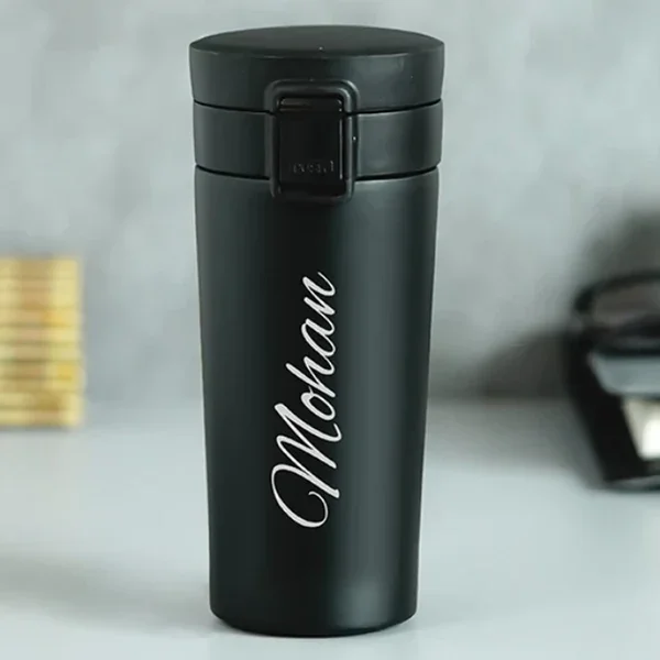 Vacuum Insulated Travel Mug | Black | 380 ml | For Engraving