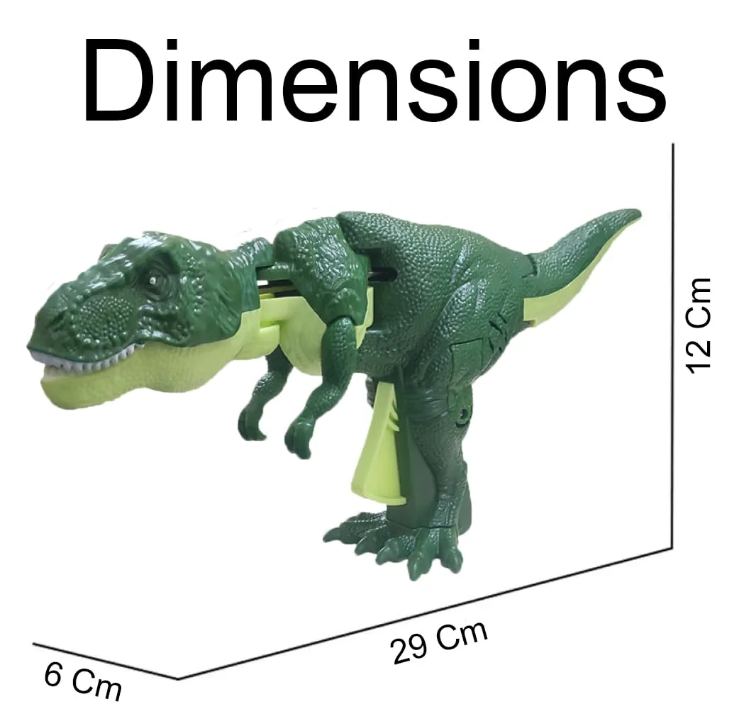 VGRASSP Roaring & Head Swinging Dinosaur Toy for Kids with LED Light in Mouth & Realistic Actions Like - Rotating & Swinging Head and Tail, Movable Joints - Multicolor 2