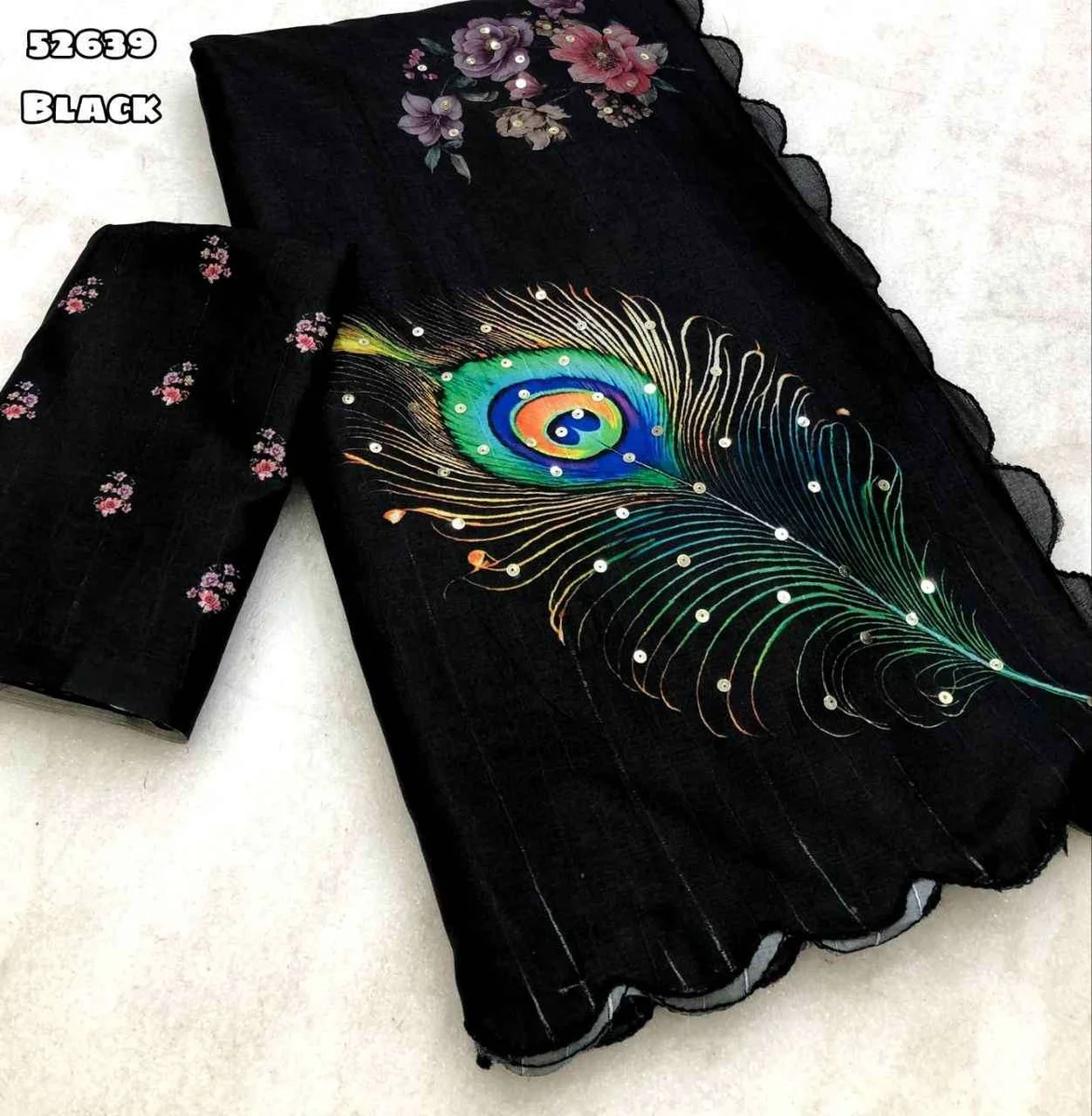 Handloom tussar silk saree