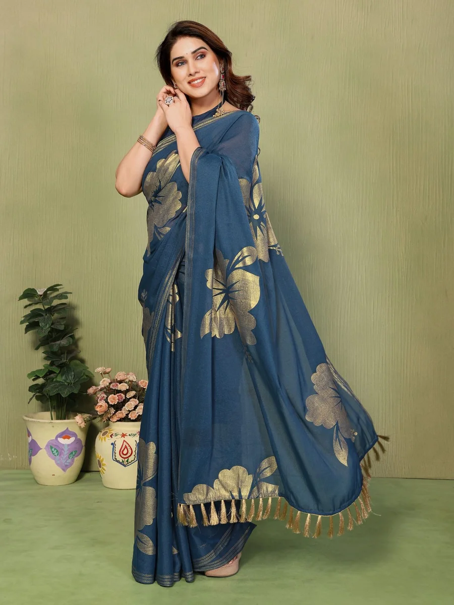 Georgette silk saree