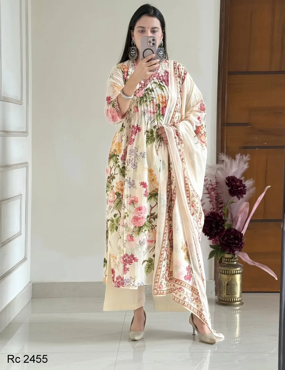 Embroidery premium kurti set