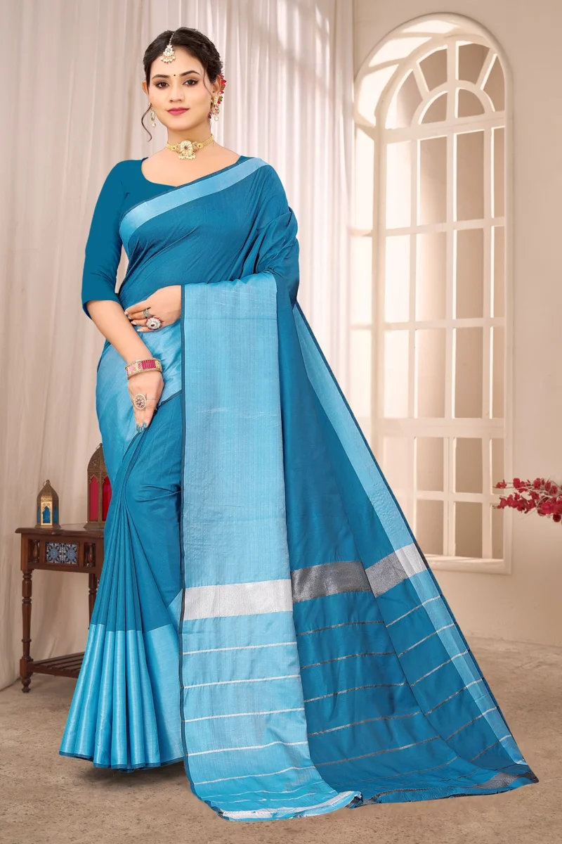 Cotton silk saree