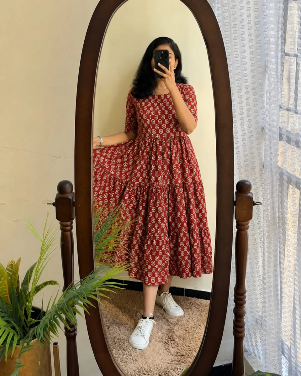 Jaipuri printed frock
