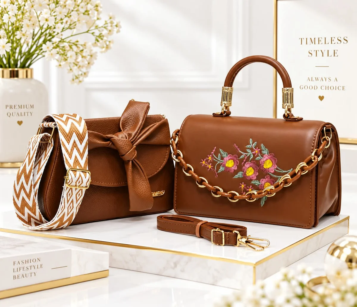 Hand bags and sling bags combo