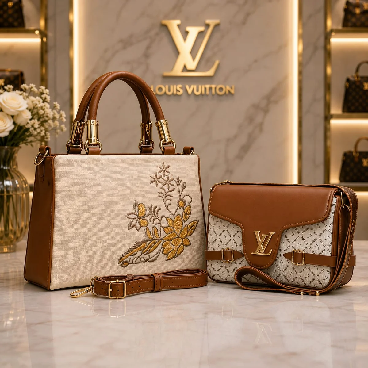 Hand bags and sling bags combo