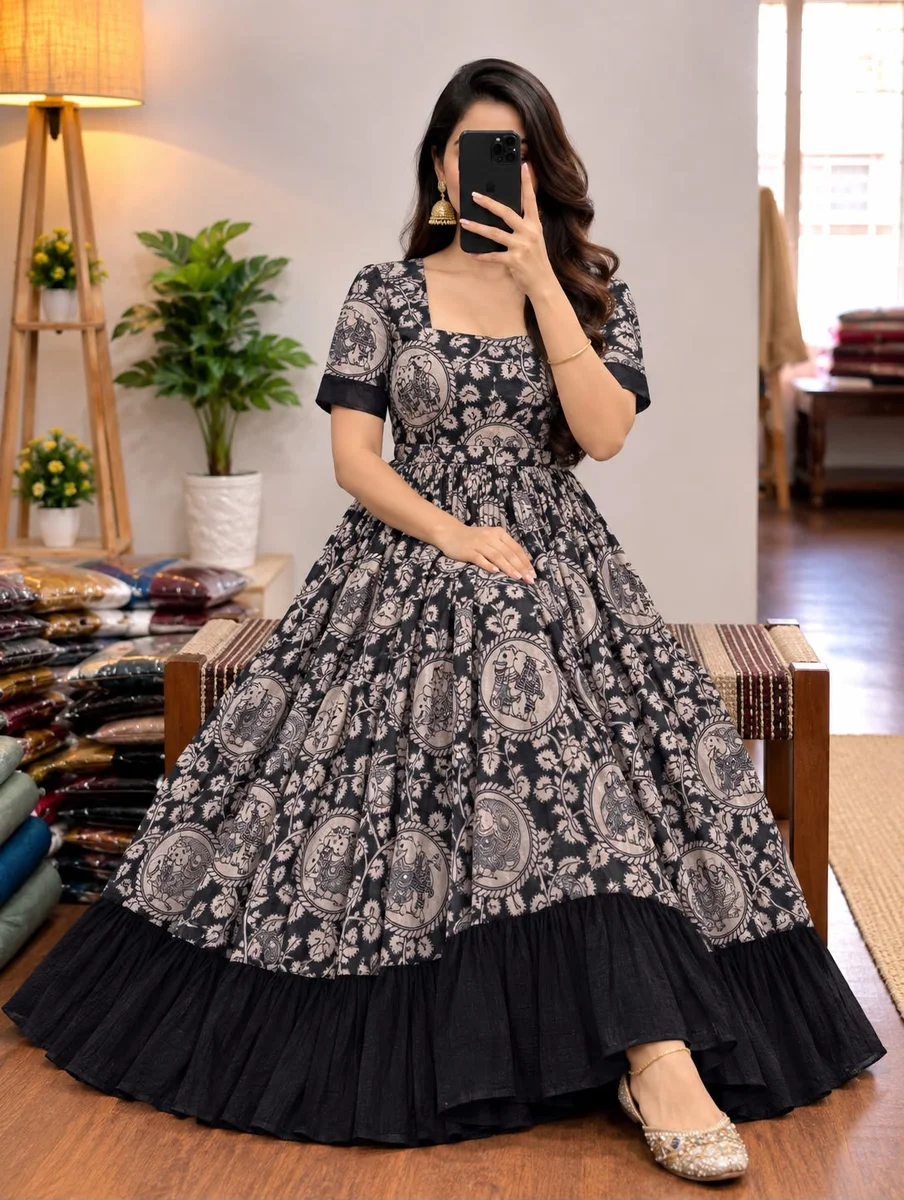 Women kalamkari frocks