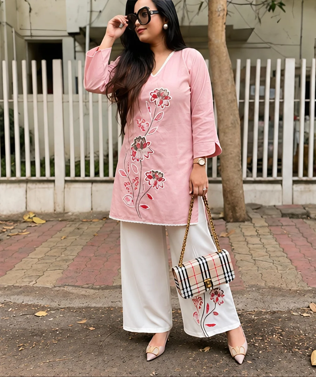 Embroidery coord set