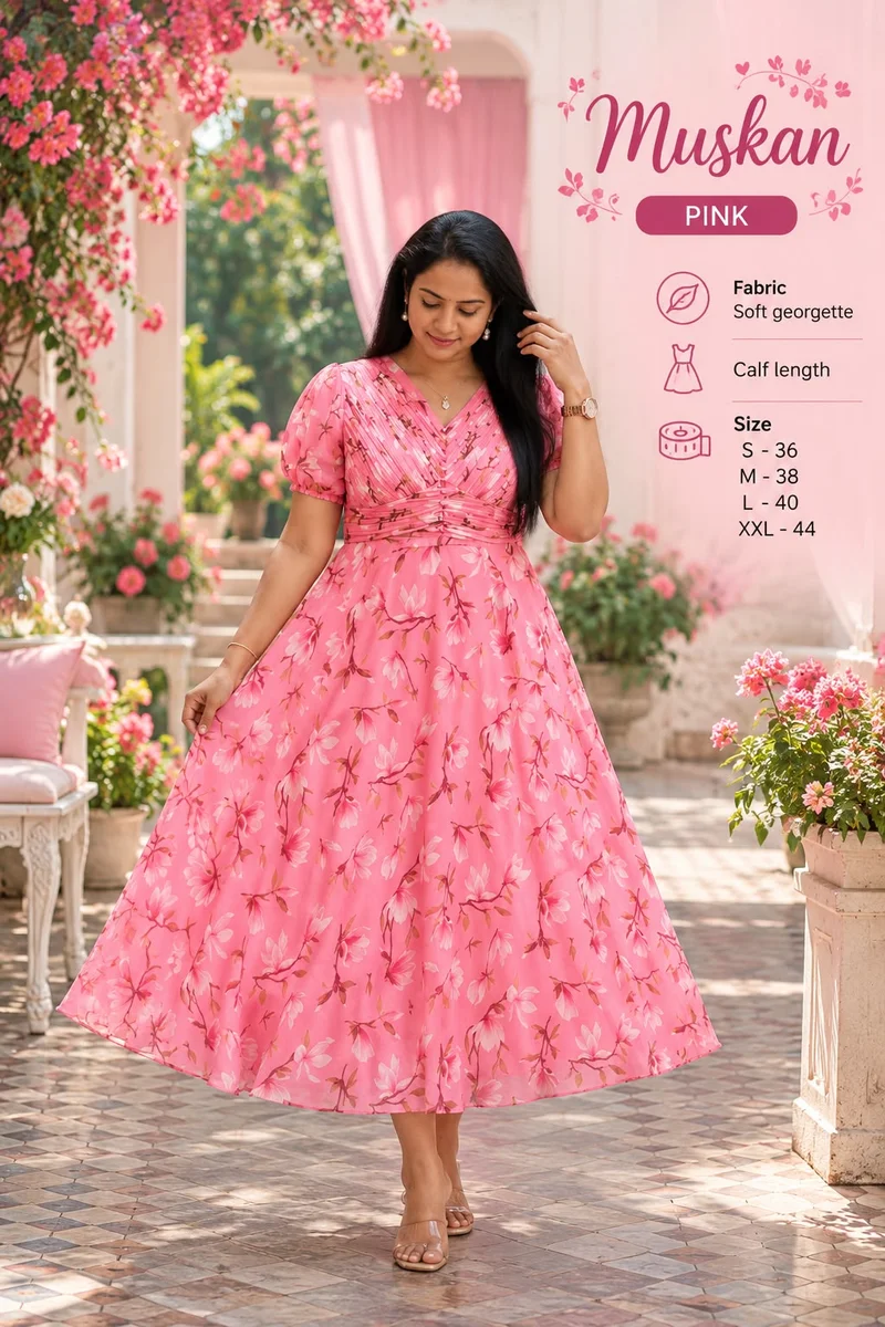 Flowral print gown