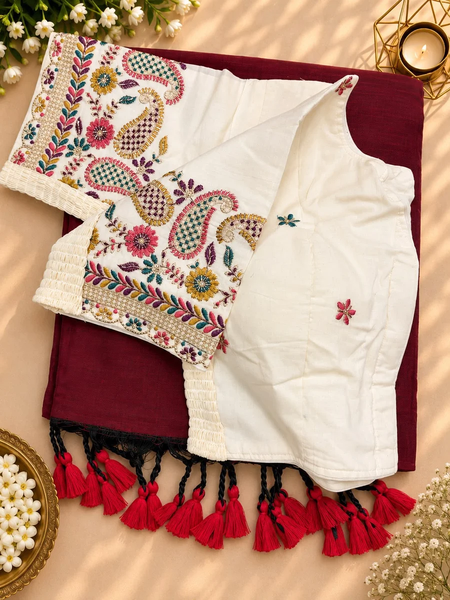 Handloom khadi cotton saree