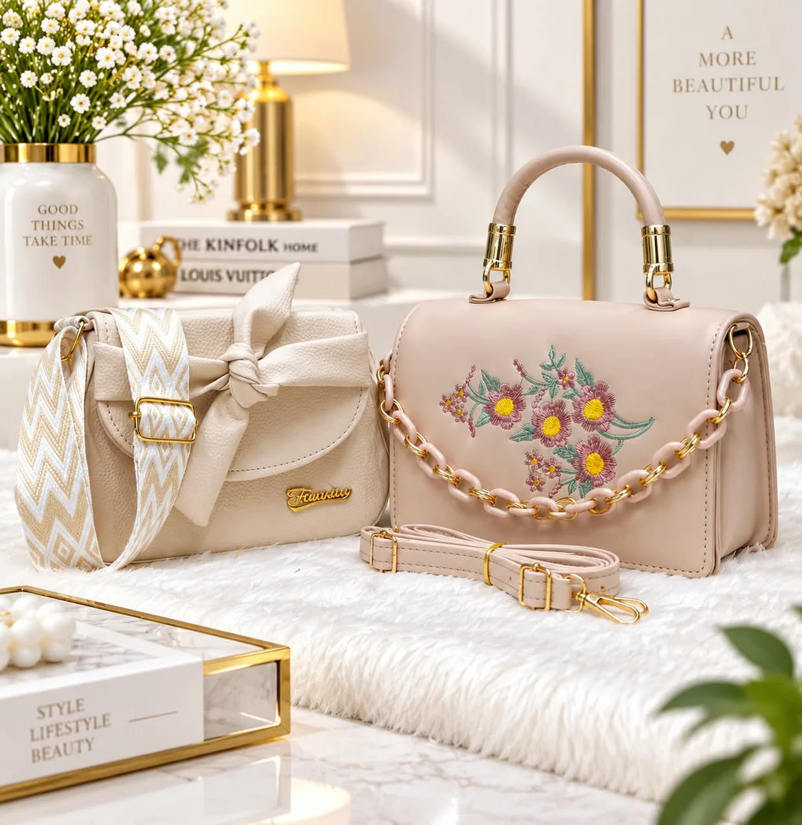 Hand bags and sling bags combo