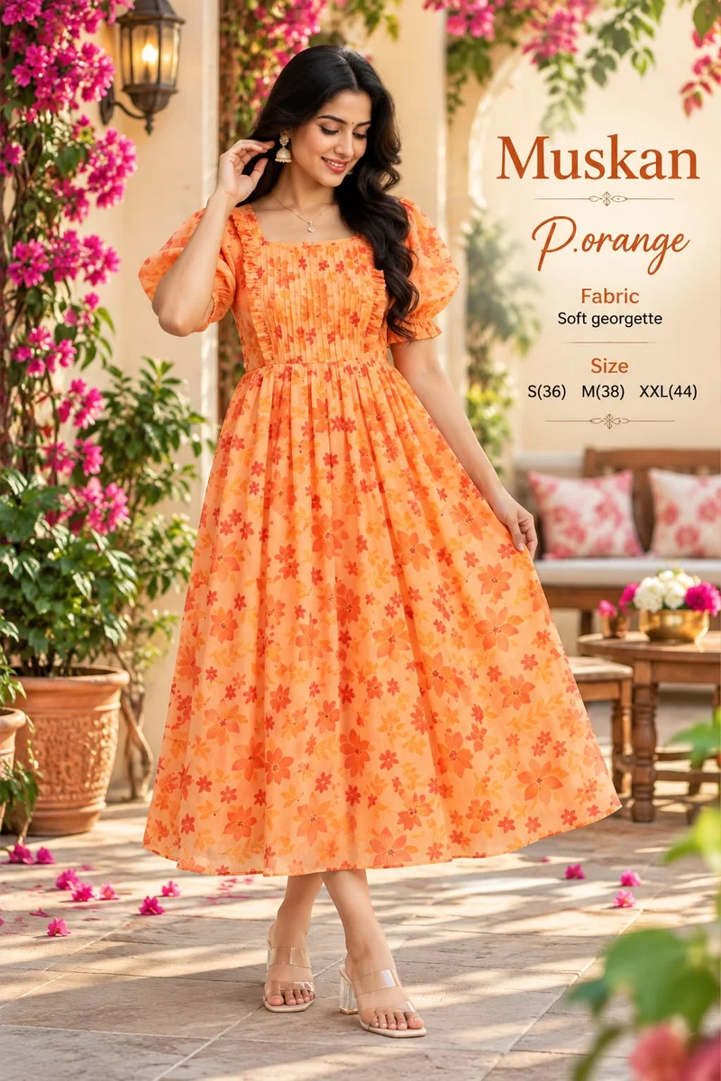 Flowral print gown