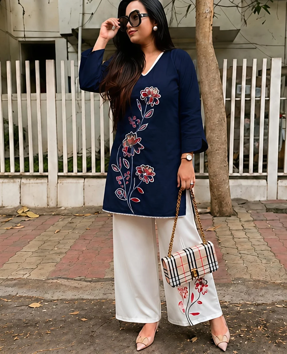 Embroidery coord set