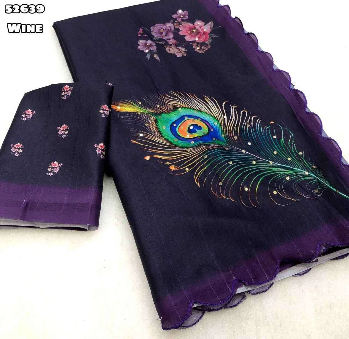 Handloom tussar silk saree