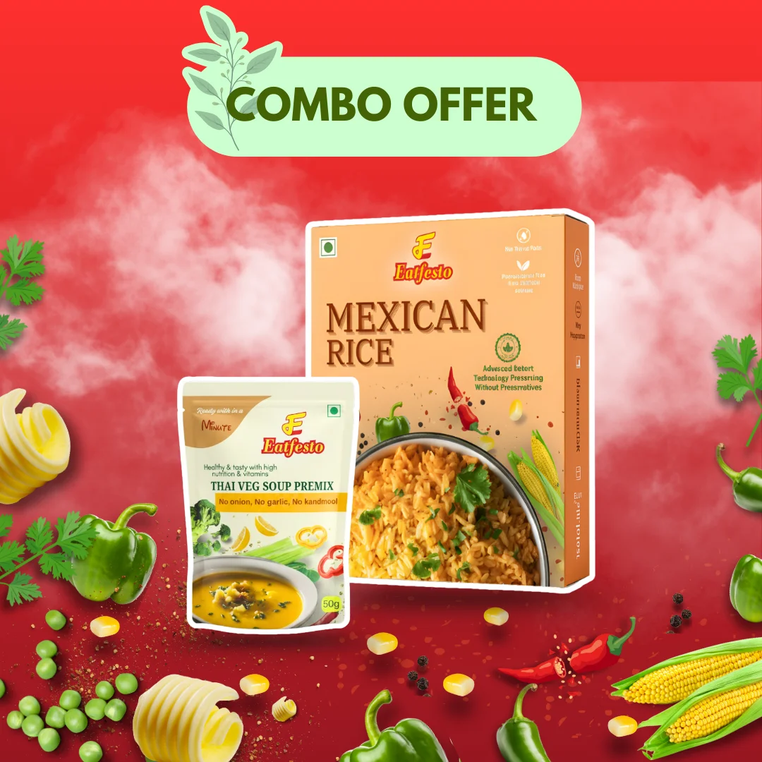 Thai Veg Soup and Mexican Rice Combo | 2 Healthy Meal