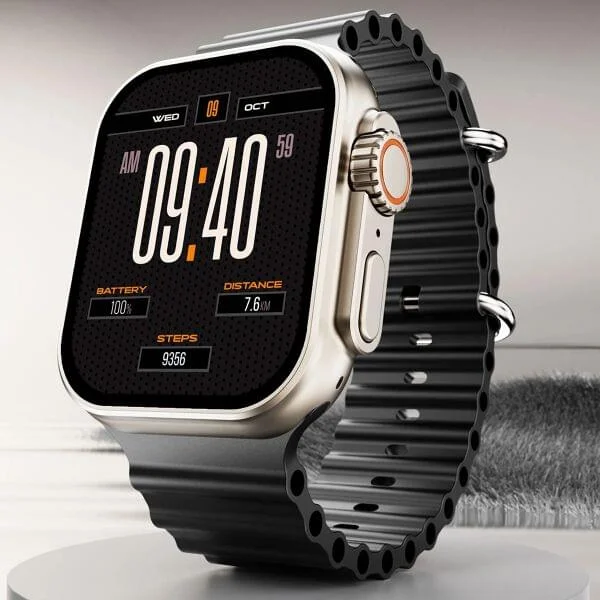 boAt Wave Genesis with 1.96'' HD Display, BT Calling, Functional Crown & Metal Body Smartwatch | KD Premium Gadgets