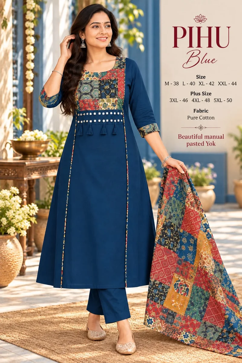 Premium cotton kurti set