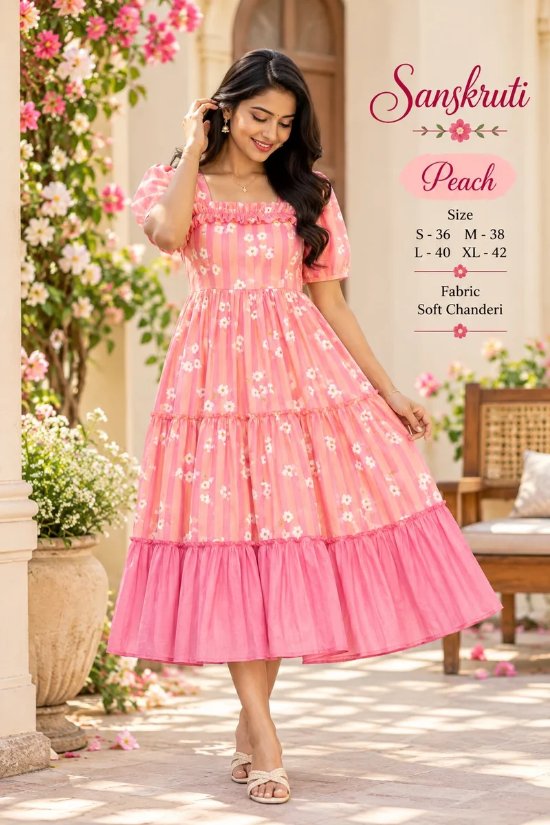 Flowral print gown