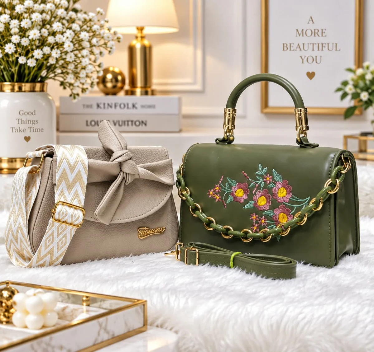 Hand bags and sling bags combo