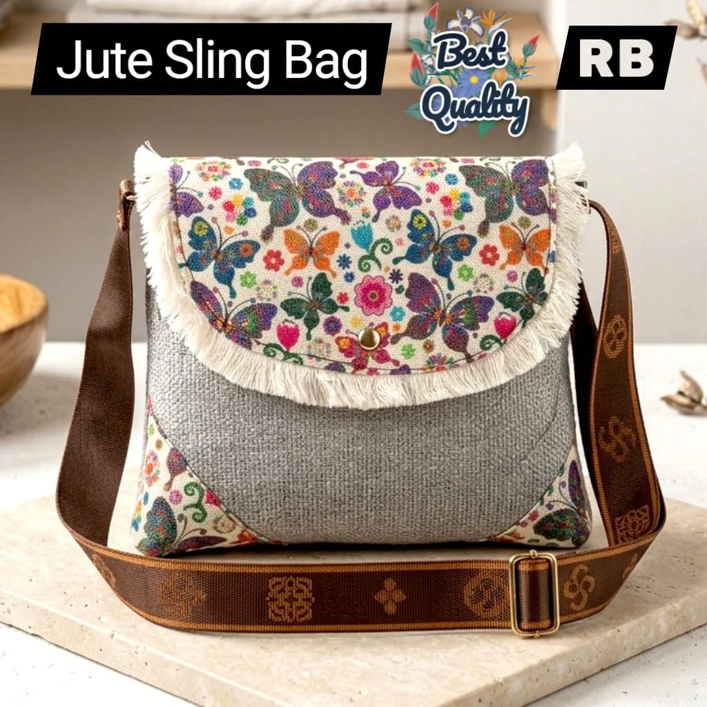 Jute sling bag