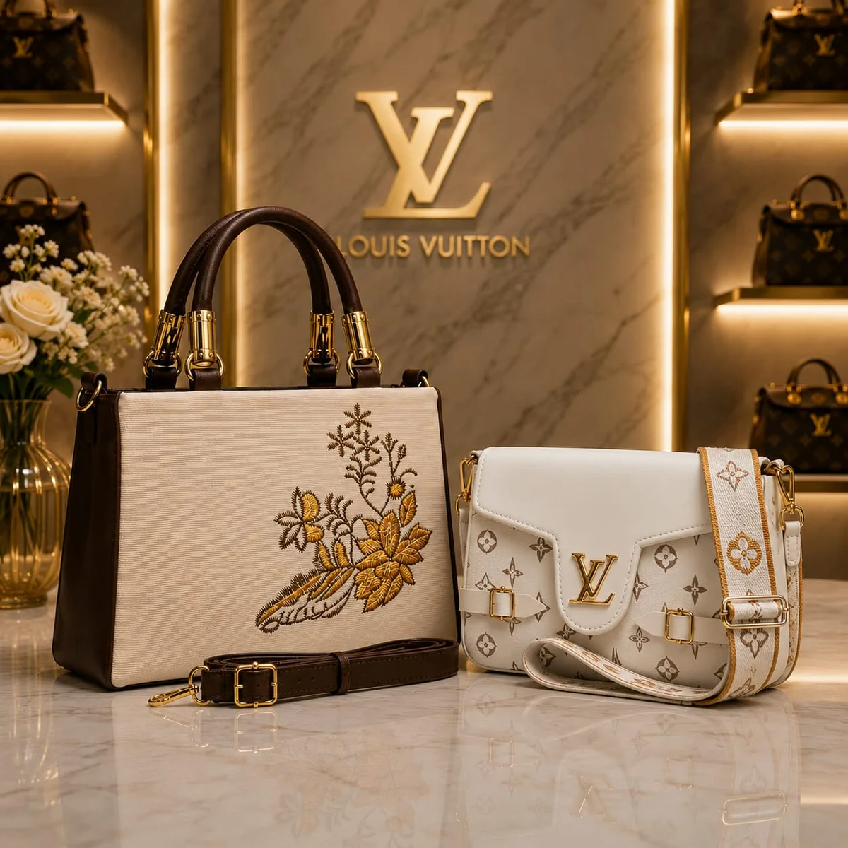Hand bags and sling bags combo